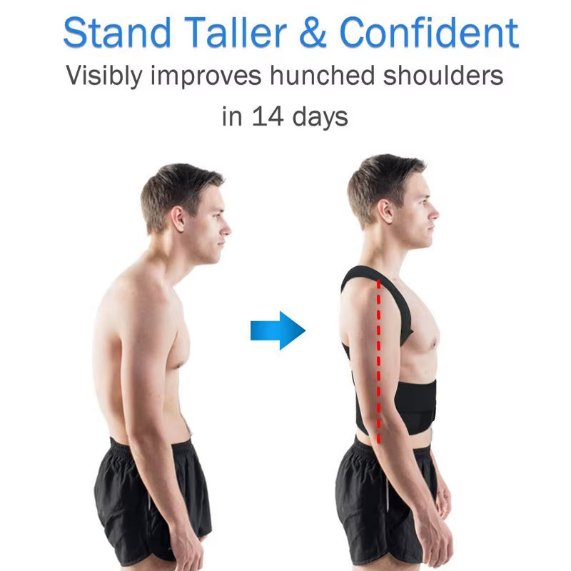 Back Posture Corrector Anti-Camel Correction Belt Sitting Posture Correction Belt Back Orthopedic Adjustable Correction Belt New